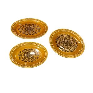 Homer Laughlin Granada Shape Large Oval Castilian‎ Pattern Platter - Set Of 3